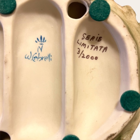 Capodimonte Boy On The Tree Chased By Dog, W. Cabrelli, Limited Edition - Picture 10 of 12